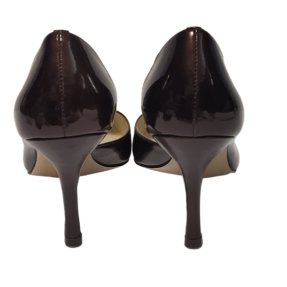 Anne Klein Christa Patent Bronze Leather Pointed Toe Slip-on Pumps Heels - Picture 7 of 13